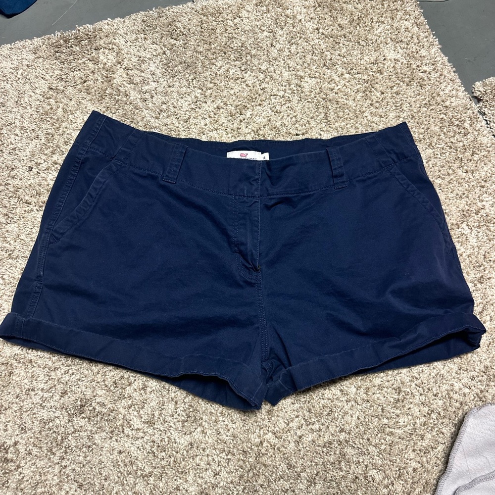 Vineyard Vines Navy Cotton Bermuda Shorts